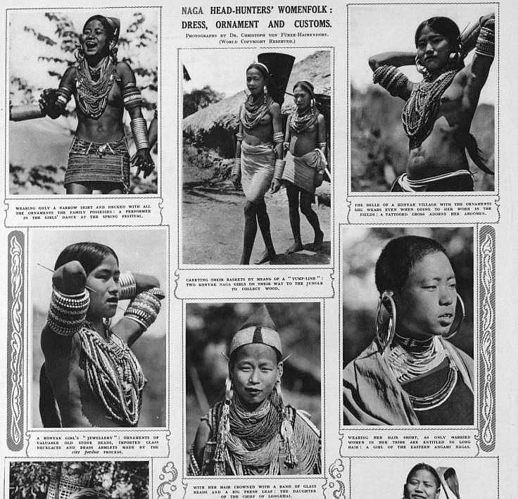 1938 Naga women dress and custom